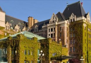Fairmount Empress - Rising regally on the banks of Victoria's spectacular Inner Harbour, this grand hotel showcases the spirit and energy of Vancouver Island in style.  Lovingly restored to her turn-of-the-century beauty, you will see how it captures the grandeur and elegance of a bygone era....