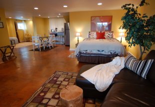 The Northwest Suite - Comfortable, affordable, quiet and clean: everything you could want in a Seattle vacation rental!  This sunny furnished suite has an open floor plan, private entrance, kitchenette, living room and room for 4.  Kid-friendly vacation rental in Seattle!